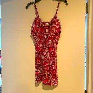 Vintage pink psychedelic print top